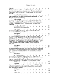 Table of Contents Agenda 2 Study Session to Explore a Possible