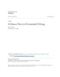 A Chinese Theory of Community Policing Kam C