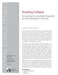 Avoiding Collapse an Agenda for Sustainable Degrowth and Relocalizing the Economy