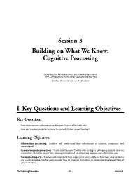 Cognitive Processing