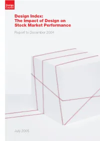 Design Index: the Impact of Design on Stock Market Performance Report to December 2004