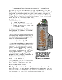 Measuring the Steady State Thermal Efficiency of a Heating System