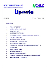 Northants CALC Update