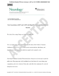 Novel Associations of BST1 and LAMP3 with Rapid Eye Movement Sleep Behavior