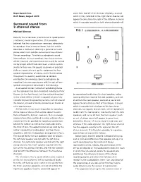 Surround Sound from 2-Channel Stereo