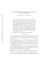 Arxiv:1806.00267V2 [Math.AG] 30 Jun 2021