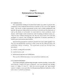 Chapter 2 EXPERIMENTAL TECHNIQUE