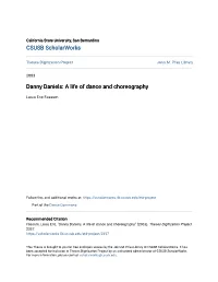 Danny Daniels: a Life of Dance and Choreography