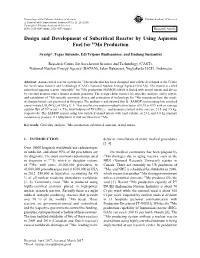 Design and Development of Subcritical Reactor by Using Aqueous Fuel for 99Mo Production