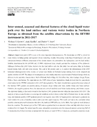 Inter-Annual, Seasonal and Diurnal Features of the Cloud Liquid Water