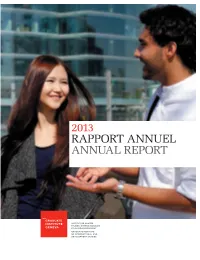 Rapport Annuel Annual Report