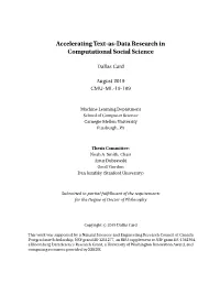 Accelerating Text-As-Data Research in Computational Social Science