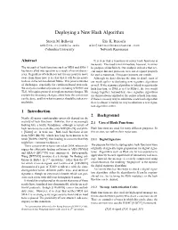 Deploying a New Hash Algorithm