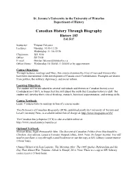 History 323 Course Syllabus