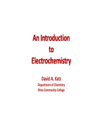 Introduction to Electrochemistry