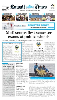 Moe Scraps First Semester Exams at Public Schools