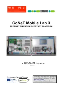 PROFINET Basics – Revision 1.0