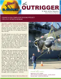 R.Baker & Son Completes Rigging Project for U.S.S