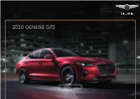 2020 Genesis G70 Welcome to Genesis