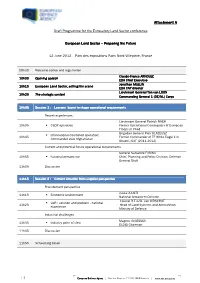Draft Agenda