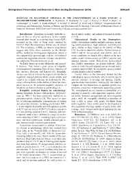 SURVIVAL of HALOPHILIC ARCHAEA in the STRATOSPHERE AS a MARS ANALOG: a TRANSCRIPTOMIC APPROACH. S. Dassarma1, P. Dassarma1, V. Laye1, J