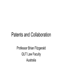 Patents and Collaboration