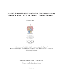 Tracing Objects of Measurement: Locating Intersections of Race, Science and Politics at Stellenbosch University