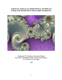 Vortices, Portals & Dimensional Doorways