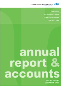 Annual Report and Accounts 2012/13