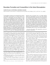 Boundary Formation and Compartition in the Avian Diencephalon