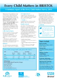 BRISTOL a Summary Report of the Every Child Matters Survey 2010