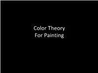 Color Theory for Painting Video: Color Perception