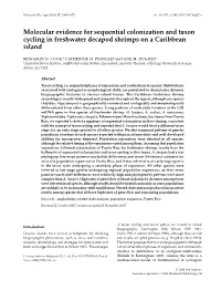 Molecular Evidence for Sequential Colonization and Taxon Cycling In
