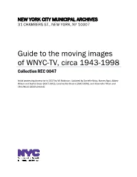 WNYC-TV Moving Image Collection