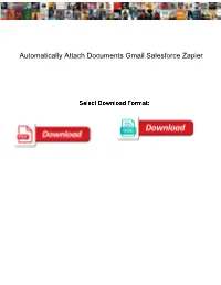 Automatically Attach Documents Gmail Salesforce Zapier