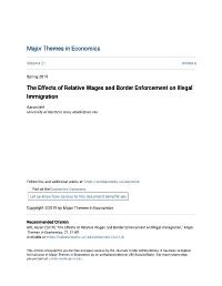 The Effects of Relative Wages and Border Enforcement on Illegal Immigration