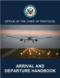 Arrival and Departure Handbook
