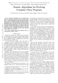 Genetic Algorithms for Evolving Computer Chess Programs