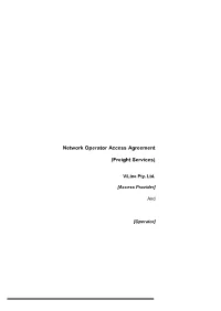 Network Operator Access Agreement