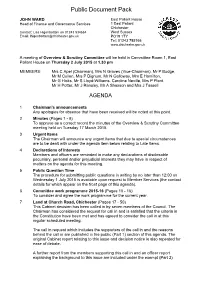 (Public Pack)Agenda Document for Overview & Scrutiny Committee, 02