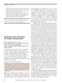 Puumala Virus Infection in Family, Switzerland