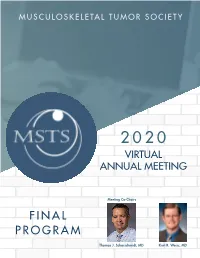 To View the Final Program Book