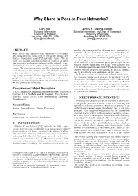Why Share in Peer-To-Peer Networks?