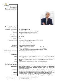 Curriculum Vitae
