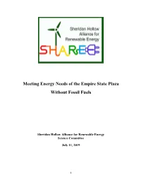 Meeting Energy Needs of the Empire State Plaza Without Fossil Fuels