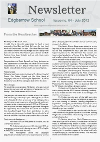 Newsletter July 2012 Issue 64