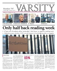Only Half Back Reading Week