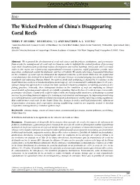 The Wicked Problem of Chinas Disappearing Coral Reefs