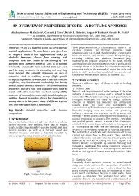 An Overview of Properties of Cork – a Bottling Approach