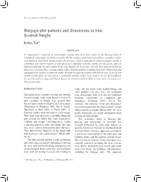 Burgage Plot Patterns and Dimensions in Four Scottish Burghs